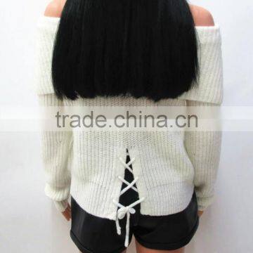 Runwaylover 2017 Ladies New Style Fashion Off-Shoulder Knitted Pullover Sweaters photo-6