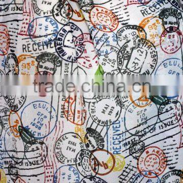 Stamps Pattern Chiffon Infinity Scarf, Circle Scarf, Long Scarf, Mother's Day Gift Ideas For Her, Spring - Summer - Fall - Winte photo-4