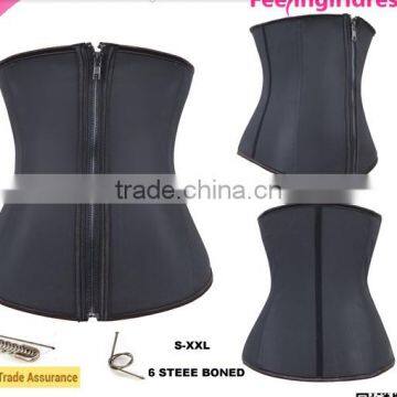 Factory cheap discount XS-6xl 3 Hooks shapewear Latex Waist Cincher outfit