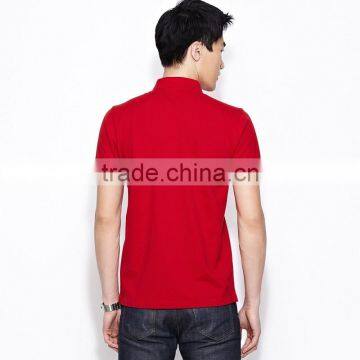 Red Promotional Work Polo Shirt Short Sleeve photo-3