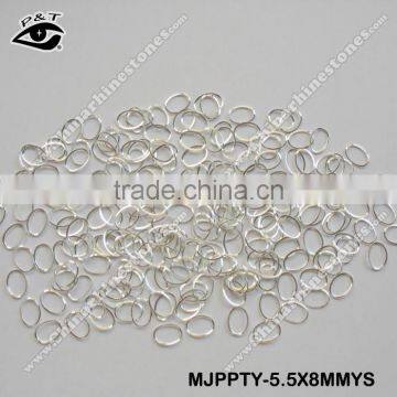 Nail Art Metal Stud 5.5x8mm Oval Silver Decorative Metal Studs for Nails photo-2