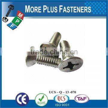 Made in Taiwan ISO 7046 Philips Flat head Countersunk Grade 4 8 Carbon Steel Zinc Plated