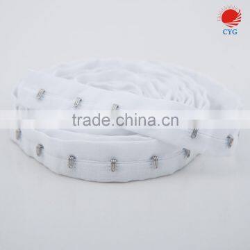 Customized Size Hook and Eye Tape, Hook and Eyes White Satin Ribbon Tape for Sewing Projuct photo-2