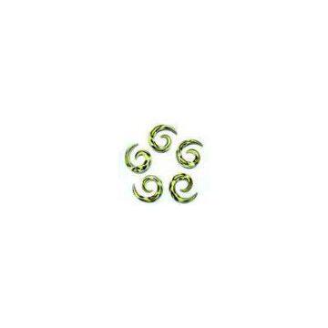 Nose studs spiral gauges Glass Piercing Jewelry handmade crafts