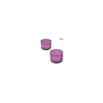 Rose Cylindrical Plastic Cosmetic Jar 50g With Sprayed Inside