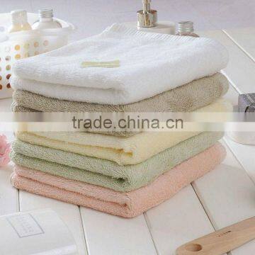 dobby border terry bath towels