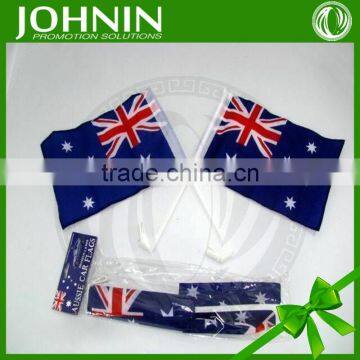 OEM design polyester printed JOHNIN promotional Australia car flag