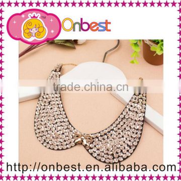 fashion detachable pearl collar neck design ladies