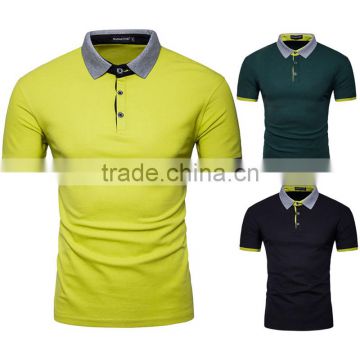 200gsm blank 100% cotton polo t-shirt