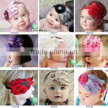 top knitted ribbon baby headbands