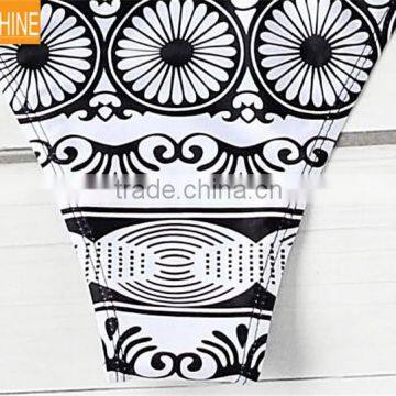 Sublimation Printing Swimsuit Recycled Fabirc Swimwear High Neck Bikini Swimsuits photo-3