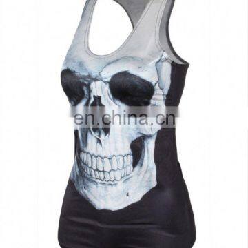 China sale good quality fashion torror skull rock T-shirt