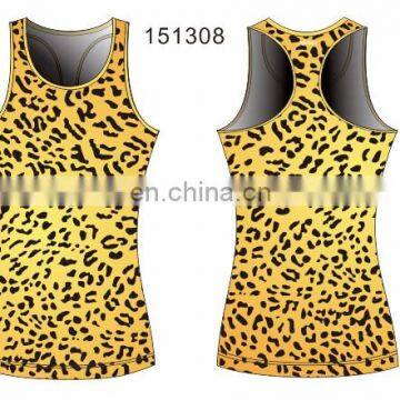 2016 Trendy and Cooldry Ladies Running Vest With Sublimation photo-2