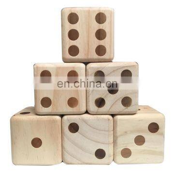 High Quality Giant Wooden Yard Dice for Outdoor Lawn Game