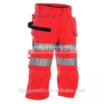 Cotton hi vis safety engineer welder cargo reflective work pants