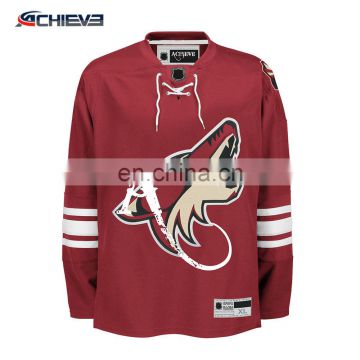 custom hockey training jerseys sublimated team hockey gear polyester game hockey uniforms