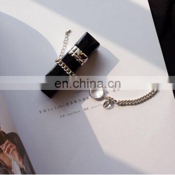 Water Drop Bracelet Simple Transparent Disk Glossy Glass Bead Bracelet photo-4