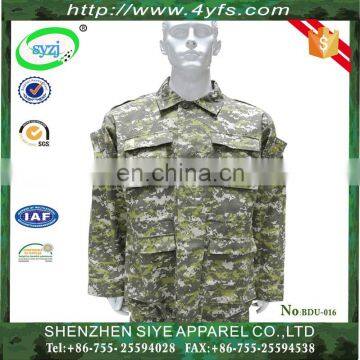 Army Tactical BDU Camouflage Military Uniform/Grey Digital Battle Dress Uniform