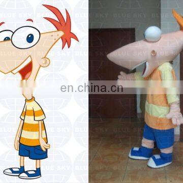 Custom Phineas and Ferb cartoon character