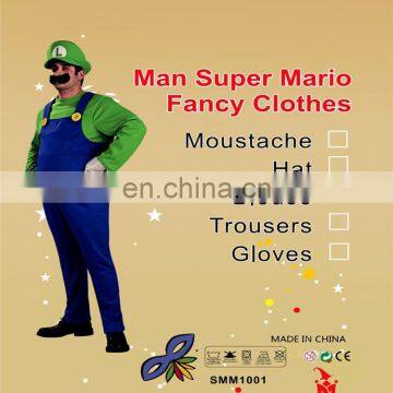 new products Halloween carnival party easy cosplay adult Super Mario costume sexy halloween costumes men