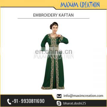 Exclusive Design Hand Embroidered Dubai Kaftan at Very Reasonable Price