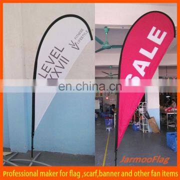 spoon polyester teardrop shape flag banner