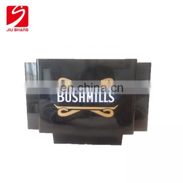 Custom acrylic plastic restaurant napkin holder with heat transfer printing logo