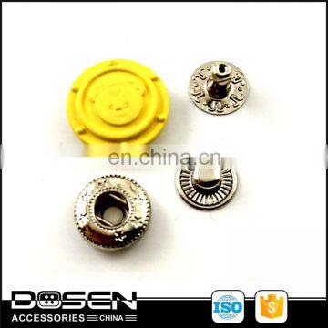 fashion alloy 17mm spring snap button,garment clothing press studs fasteners