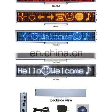 LANPAI Portable Single Color, Multi-color, RGB Mini Led Panel 16*128 Pixel Led Display Sign Running Text photo-5