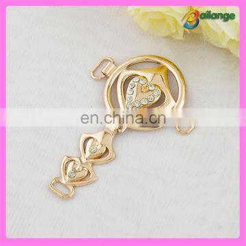 2016 fashion metal chain shoe buckle decoration