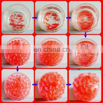 crystal red soil water beads for wedding party decoration