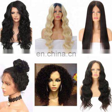 Natural Color Free Lace Wig Samples Yaki Human Hair Wig Long Remy Hair Full Swiss Lace Wigs photo-5