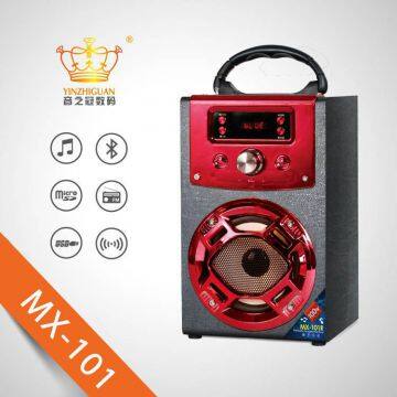 Off-the-shelf Portable Wooden Bluetooth Speaker Christmas PartyK Song Exclusive Speaker photo-2