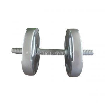 Hodisplay Custom Decorative Resin Craft Faux Dumbbell Display Props For Fitness Training photo-2