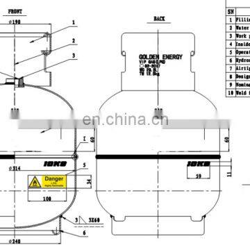 STECH 10kg LPG Gas Cylinder for Nigeria Market photo-3