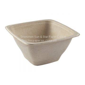 Disposable Square Bowl: 40OZ Compostable Diamond Collection SS-SDPT40B