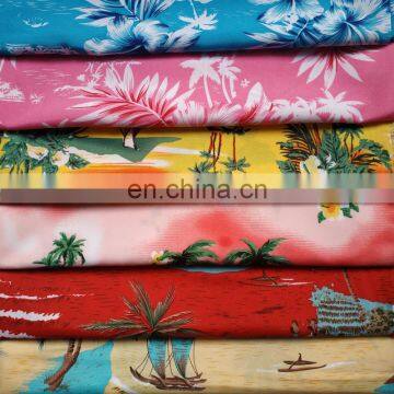 Wujiang shengze High Quality beach shorts fabric 100% Polyester plain Print Peach Skin Fabric