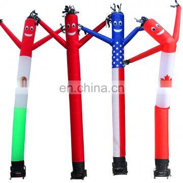 National Flag Printed Waving Wacky Guy Inflatable Arm Flailing Air Dancer Blow Up Tall Tube Man