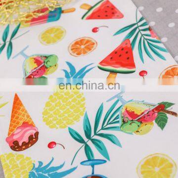 Digital Print 100% Polyester Printed Summer Fruit Table Cloth Runner for Wedding Party Banquet Decoration photo-5