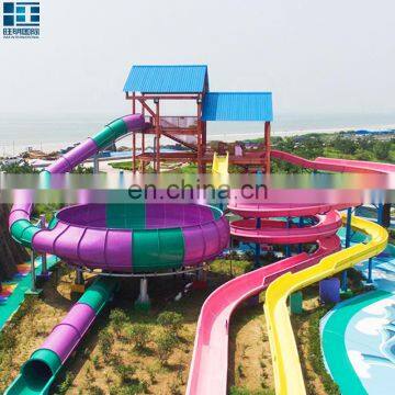 Big Water Park Design Equipment Supplier Fiberglass Water Slide Tube For Sale photo-2
