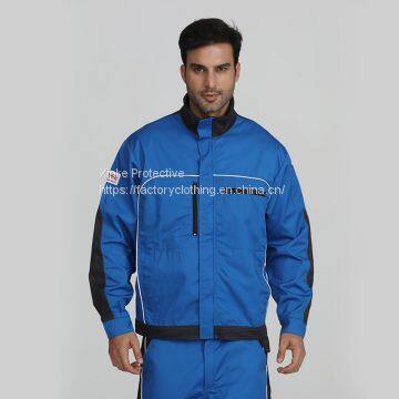 Bright Blue Safety and anti-static work jacket