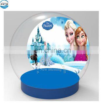 Customized Christmas  Halloween Design Inflatable Human Size Frozen Snow Globe