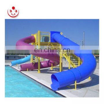 2018 water park Spiral Tubes for Sale Fiberglass Water Slide Amusement Playground Water Park