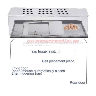 Indoor & Outdoor Humane Foldable Mouse Rodent Live Catch No Kill Trap Cage photo-3