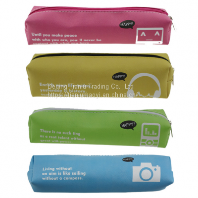Cute Cartoon Large Capacity Pencil Case Creative Simple Pencil Case Learning Supplies Student Pencil Case