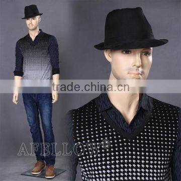 Man Fiberglass Dummy Stnad Realist Muscle Male Mannequin WEN10