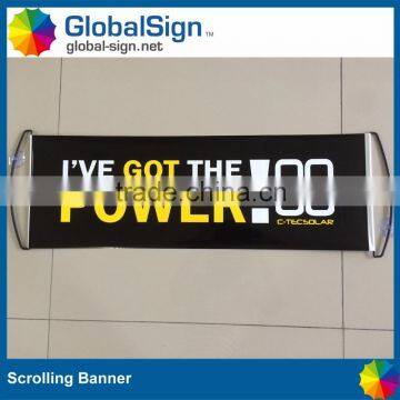 retractable handheld fan banner