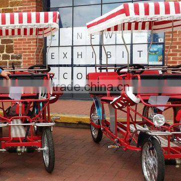 New Sightseeing Bike Four Person Bike for Sale