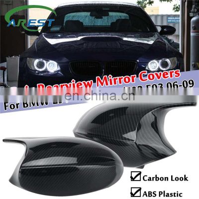 Pair Carbon Look Gloss black Rearview Mirror Covers For BMW E90 E91 2005 2006 2007/E92 E93 2006 2007 2008 2009 Mirror Covers