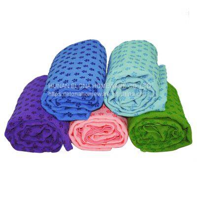 Suede Eco Friendly Material Organic Non Slip Yoga Mat Towel photo-2